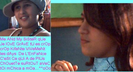 c'est moin avec ma soeur marynee